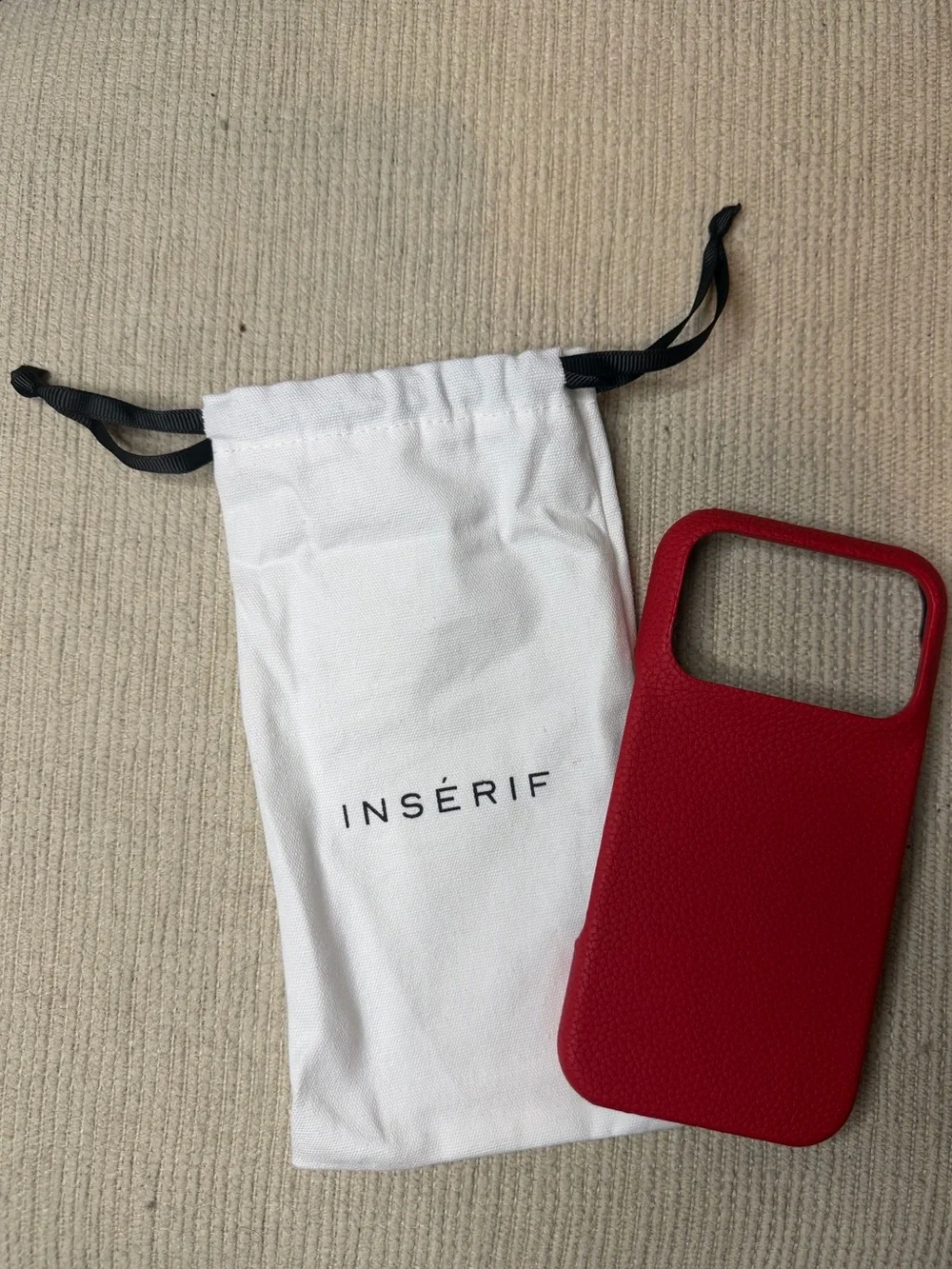Insérif Red Pebble Texture Personalized Snap Case - iPhone 17 Pro